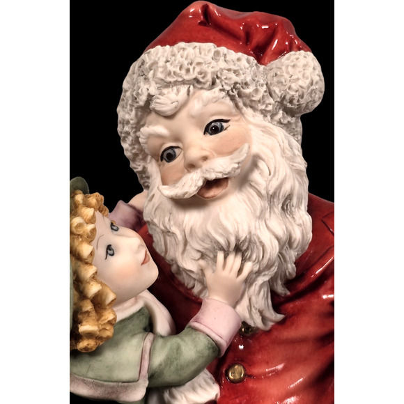 Florence Giuseppe Armani XMAS WISHES Santa With Children Figurine 1417C, Italy - Picture 4 of 13
